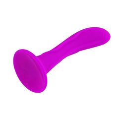 Лиловая анальная пробка Booty Passion с присоской - 13,5 см. - 