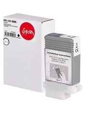 Струйный картридж Sakura 6704B001 (PFI-107 MBK) для Canon imageProGRAF iPF670/680/685/770/780/785, водорастворимый тип чернил, черный матовый, 130 мл.