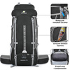 Картинка рюкзак туристический Nevo Rhino 15083UP-70L Black - 3