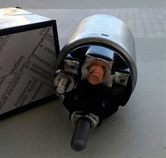 РЕЛЕ ВТЯГИВАЮЩЕЕ AVEO T300, CRUZE D4, ASTRA KROSS (3 ОТВ М4, С РЕЗИН ПРОКЛАД)