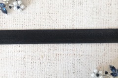 Резинка бельевая (окантовочная) блестящая, ш. 1,5 см, чёрный