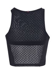 Топ теннисный Tommy Hilfiger Slim 2in1 Polka Dot Tank Top - desert sky