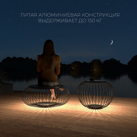 Светильник садово-парковый светодиодный Elektrostandard Firenze 35178/S черный