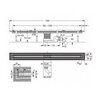 Viega 704353 Advantix Vario Set душевой лоток 300-1200мм, высота 95–165мм, с дизайн-вставкой, заглушками, опорами, сифоном, матовый хром, модель 4965.20