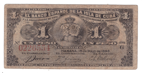 КУба 1 песо 1896