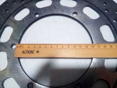 Диск тормозной задний на Yamaha XVS V-STAR1300 2007-2009 г.в., серебристый