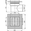 Душевой трап свободностоящий Alcaplast APV10