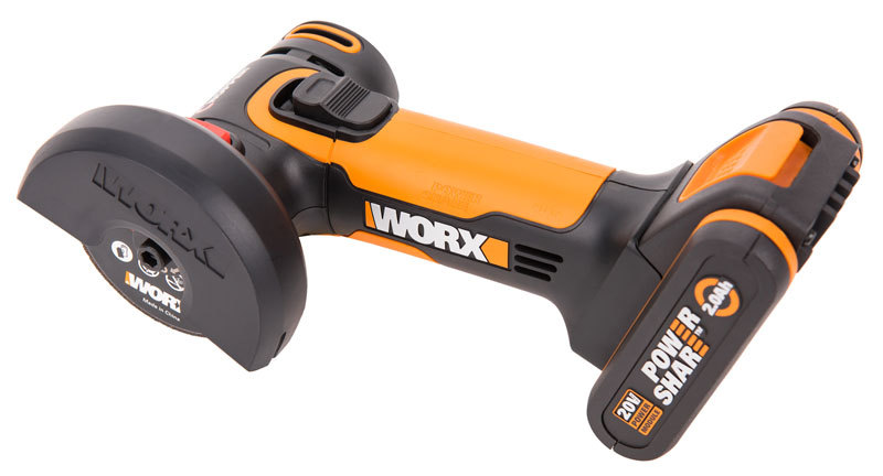 Угловая шлифмашина аккумуляторная WORX WX801, 20В, 76 мм, 1*2,0Ач, кейс