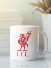 Кружка с эмблемой FC Liverpool (ФК Ливерпуль) белая 003