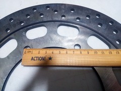 Диск тормозной задний на Yamaha XVS V-STAR1300 2007-2009 г.в., серебристый