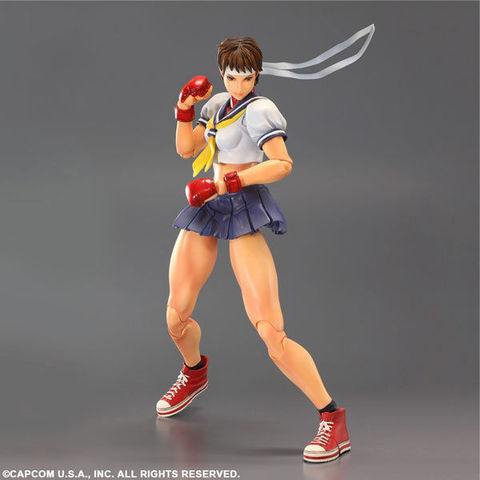 Super Street Fighter IV Play Arts Kai Figure - Sakura