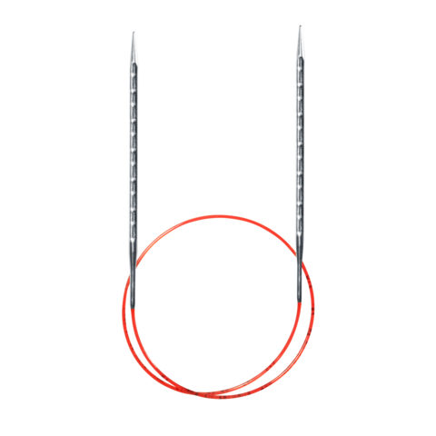 Спицы металлические круговые супергладкие кубические AddiNovel, №5,5 , 60 см.