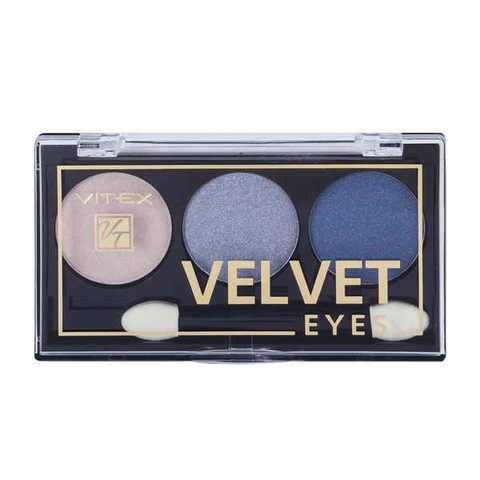 Компактные тени для век   Velvet Eyes   тон 05 Indigo , ( Витэкс )