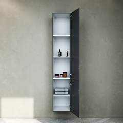 Шкаф-пенал подвесной, правый, 30 см, графит матовый AM.PM Gem - M90CHR0306GM