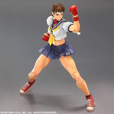 Super Street Fighter IV Play Arts Kai Figure - Sakura