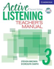 Active Listening 3 Teacher's Manual with Audio CD (Active Listening Second edition) !! КНИГА ДЛЯ УЧИТЕЛЯ !!