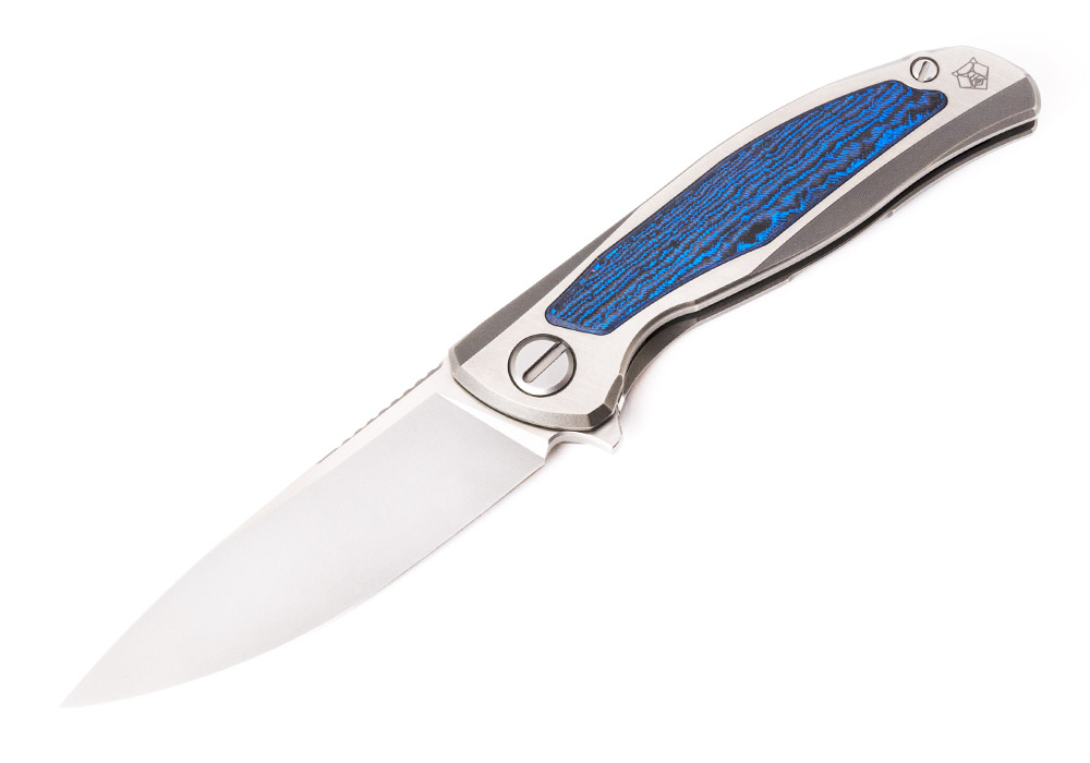 Нож Широгоров Флиппер F95NL S90V MRBS CarboTi Blue