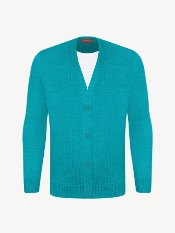 Кардиган с пуговицами из экохлопка