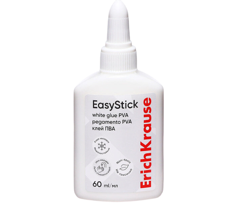 Клей ПВА ErichKrause EasyStick 60мл 16шт в уп. Арт.48723