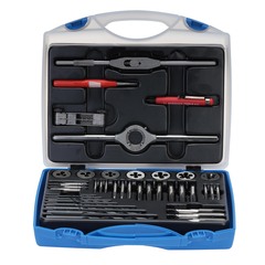 Набор метчиков и плашек M3 -M12 115CrV3 40пр Bucovice(CzTool) 330120