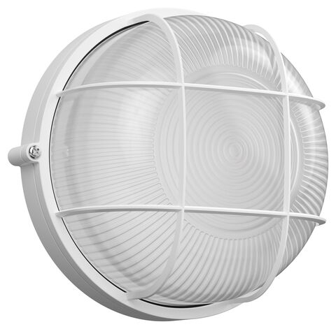 Светильник НПП1302 белый/круг с реш.60Вт IP54 IEK