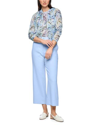 Marc Cain Твинсет из трикотажной хлопковой сетки в цветочный узор