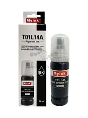 Контейнер Myink для EPSON EcoTank (T01L14A) с черными чернилами для Epson M-серии. Pigment 70 мл