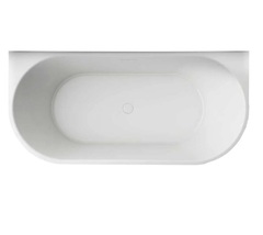 Vincea VBT-621 Акриловая ванна пристенная 170x80 см, белая, овальная, на ножках, со сливом-переливом, с донным клапаном фото