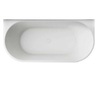 Vincea VBT-621 Акриловая ванна пристенная 170x80 см, белая, овальная, на ножках, со сливом-переливом, с донным клапаном