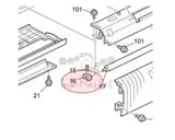 Втулка пластмассовая - CLEANING ROLLER Ricoh AA080351