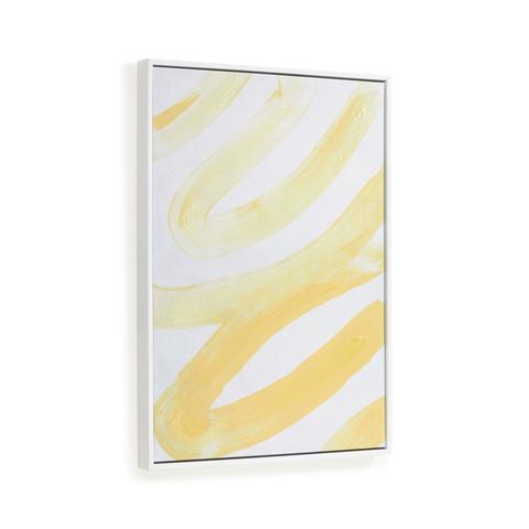 Картина Lien в бело-желтом цвете 50 x 70 см