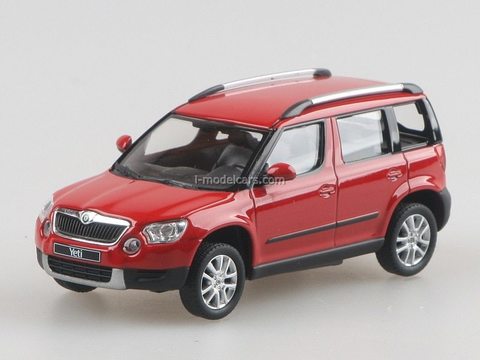 Skoda Yeti 2009 silvere red Corrida Uni Abrex 1:43