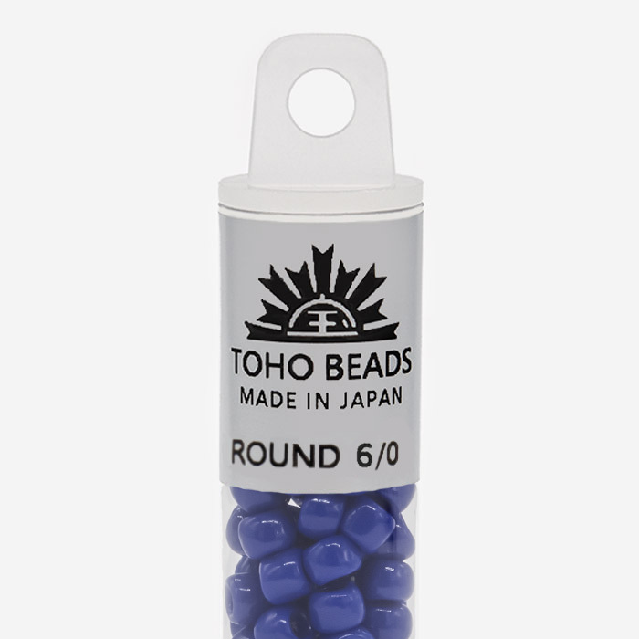 Японский бисер TOHO Round 6/0 (№48), непрозрачный глянцевый