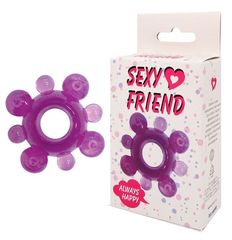 Фиолетовое эрекционное кольцо Sexy Friend - 