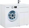 Aquanet Токио 239207 Тумба с раковиной, цвет: белый