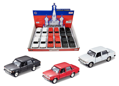 Машина металл 2107 12 в уп 13 см, цена за шт.