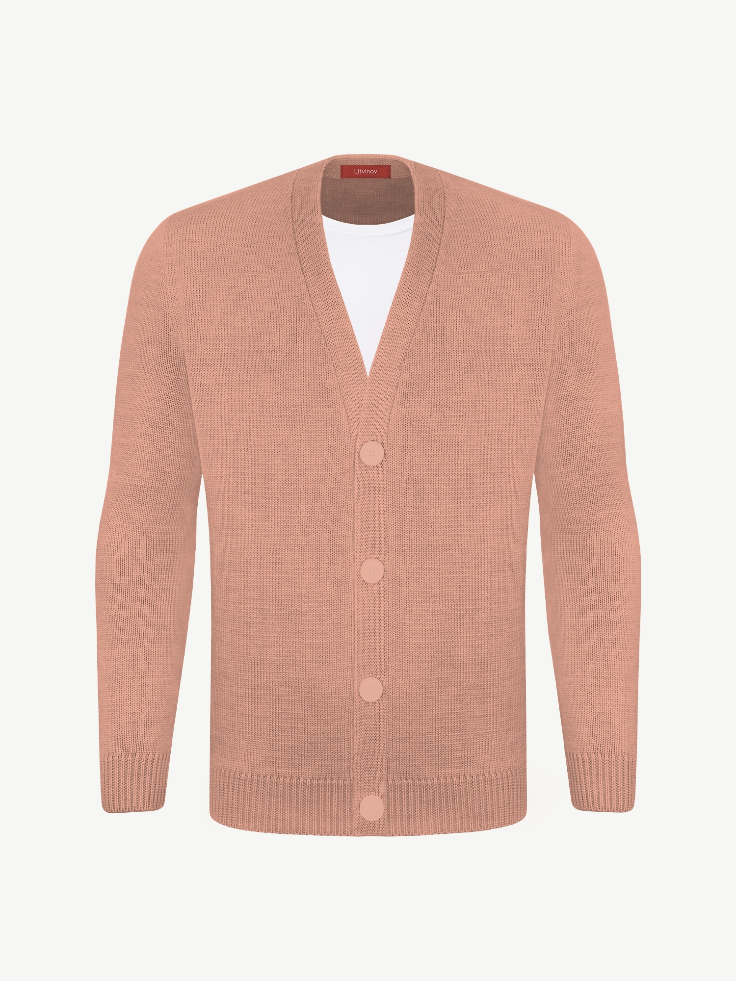 Кардиган с пуговицами из экохлопка