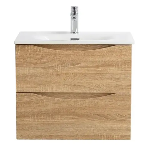 BelBagno MARINO-CER-MINI-600-2C-SO-WO-P MARINO-CER-MINI База под раковину подвесная с двумя выкатными ящиками, Rovere Bianco, 596x390x500, MARINO-CER-MINI-600-2C-SO-WO-P