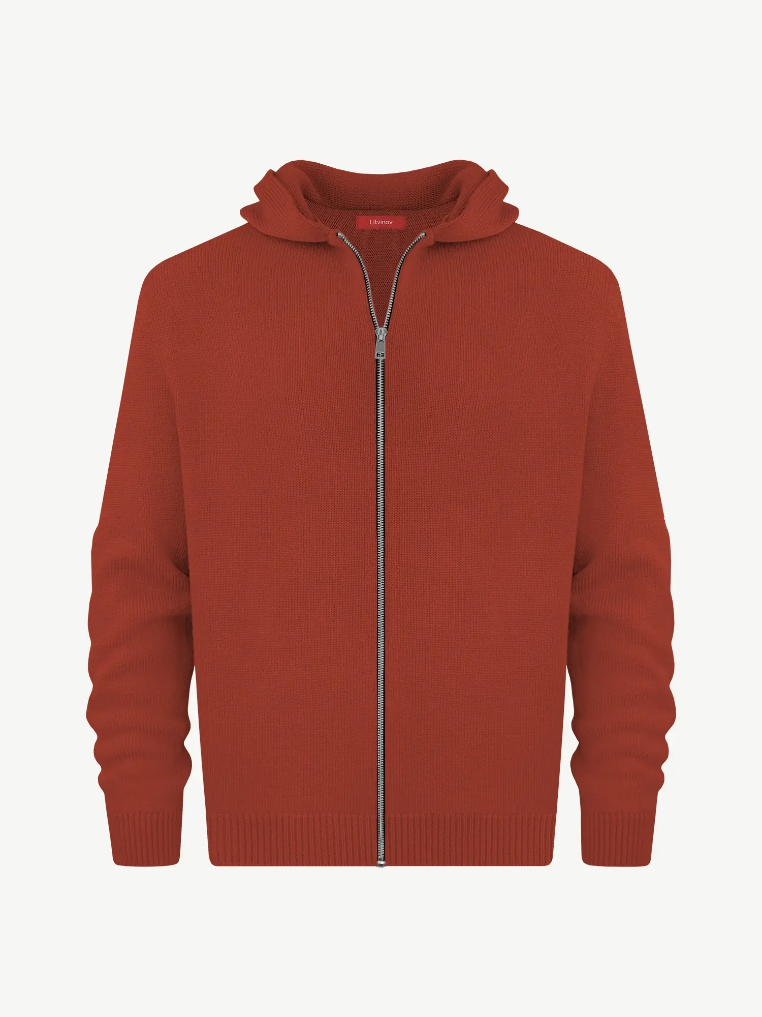 Толстовка на замке из шелка