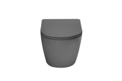 Унитаз подвесной Vincea Globo Tornado, цвет антрацит матовый, ультратонкое soft-close сиденье