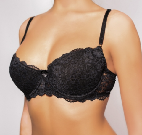 Бюстгальтер D-002 черный 70B (дубляжная чашка)