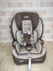 Автокресло детское Indigo Winner Isofix группа 1/2/3 (9-36) бежевый-коричневый