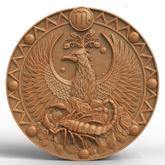 Силиконовый молд № 397 Знак зодиака Скорпион большой 6 см