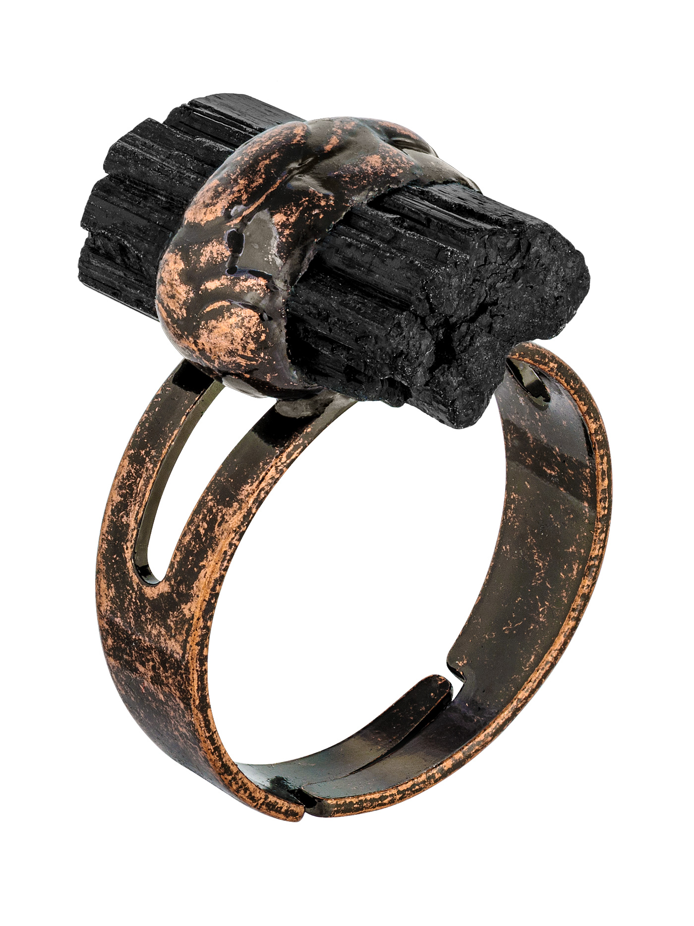 Кольцо с турмалином