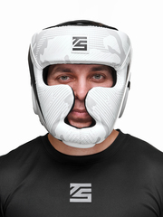 Шлем для бокса Tomorrow Star Fury White Black