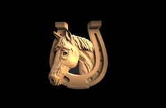 Силиконовый молд № 480 Конь в подкове