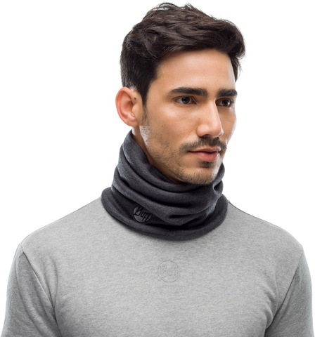 Теплый шерстяной шарф-труба Buff Grey фото 2
