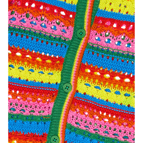 Кардиган Stella McCartney Kids Multicolor Crochet