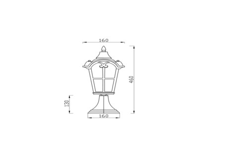 Ландшафтный светильник Outdoor O413FL-01BZ