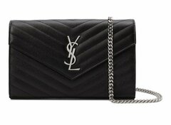 Клатч Saint Laurent Monogram Mini черный